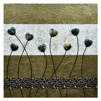 Happy Hearts - 24x24, $600