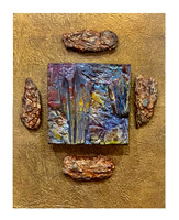 Raku Tile 1 - 11 x 14, $165