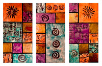 Sol y Tierra 1, 2, 3 - 7 x 14 each, $500 (set of 3) or $200 for one