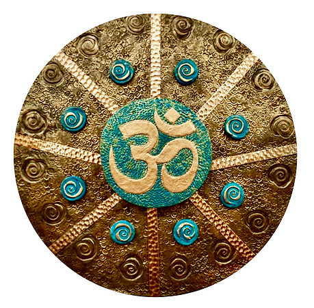 "Om" Mandala - 16" Diameter, $400