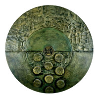 Spiral Mandala - 16" Diameter, $350