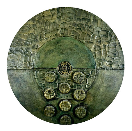 Spiral Mandala - 16" Diameter, $350