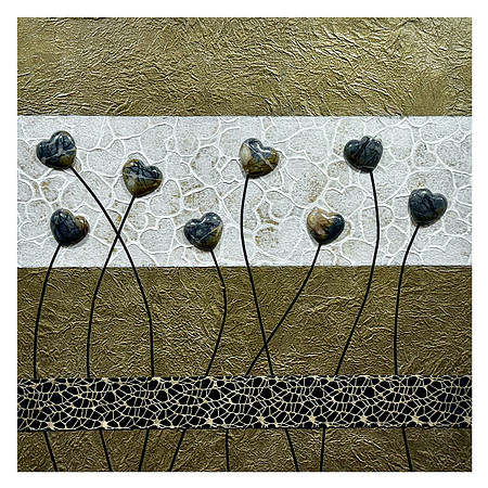 Happy Hearts - 24x24, $600