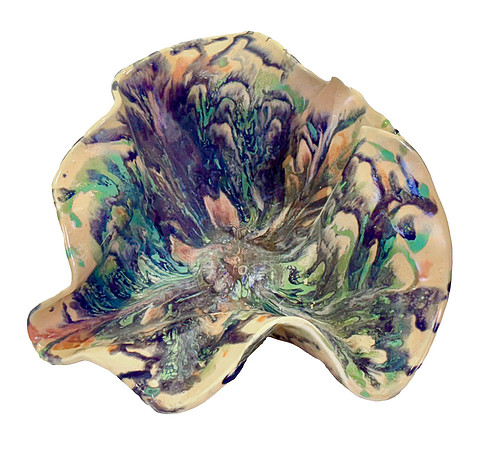 Ruffle Shell - 12w x 9d x 9h, $175