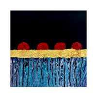 Red Waters - 12 x 12, $200