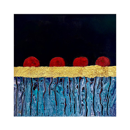 Red Waters - 12 x 12, $200